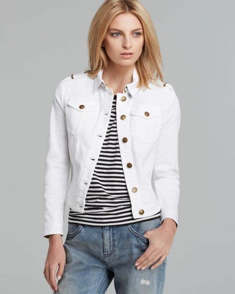 burberry denim jacket white